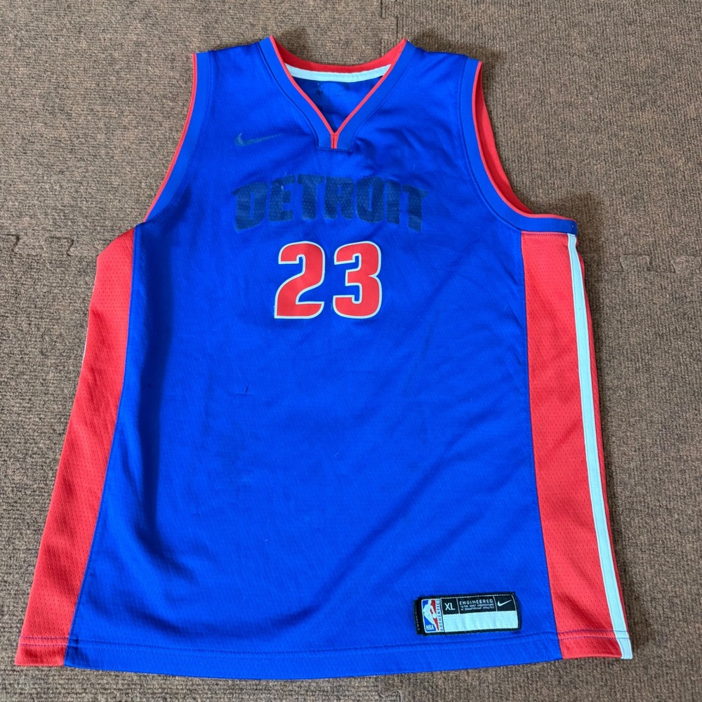 Nike Detroit Pistons Blake Griffin 23 NBA Swingman Jersey Blue XL Youth‎ Kids